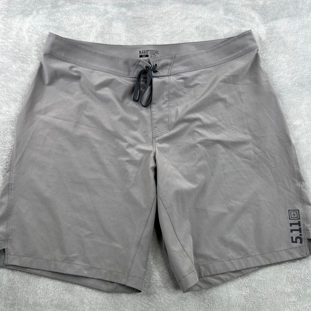 5.11 Tactical Ripstop Board Shorts 42 Gray Men Performance Cargo Training
